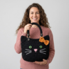 Black Cat Halloween Tote Bag Free Crochet Pattern
