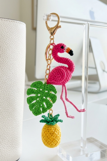Cherry Blossom Butterfly Garden Charm Free Crochet Pattern