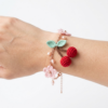Cherry Blossom Spring Charm Bracelet Free Crochet Pattern
