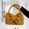 Dusty Rose Bow Handbag Free Crochet Pattern