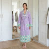 Lilac Dreams Floral Crochet Robe Free Pattern