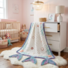 Mermaid Tail Sparkle Baby Blanket Free Crochet Pattern