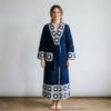 Navy Starlight Granny Square Robe Free Pattern