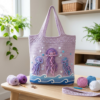 Ocean Jellyfish Crochet Market Bag Free Pattern