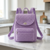 Soft Lavender Purple Crochet Backpack Free Pattern