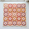 Sunset Ombre Daisy Granny Square Blanket Free Crochet Pattern