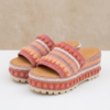 Sunset Pink Coral Crochet Platform Wedge Sandals Pattern