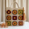 Autumn Harvest Sunflower Granny Tote Free Crochet Pattern