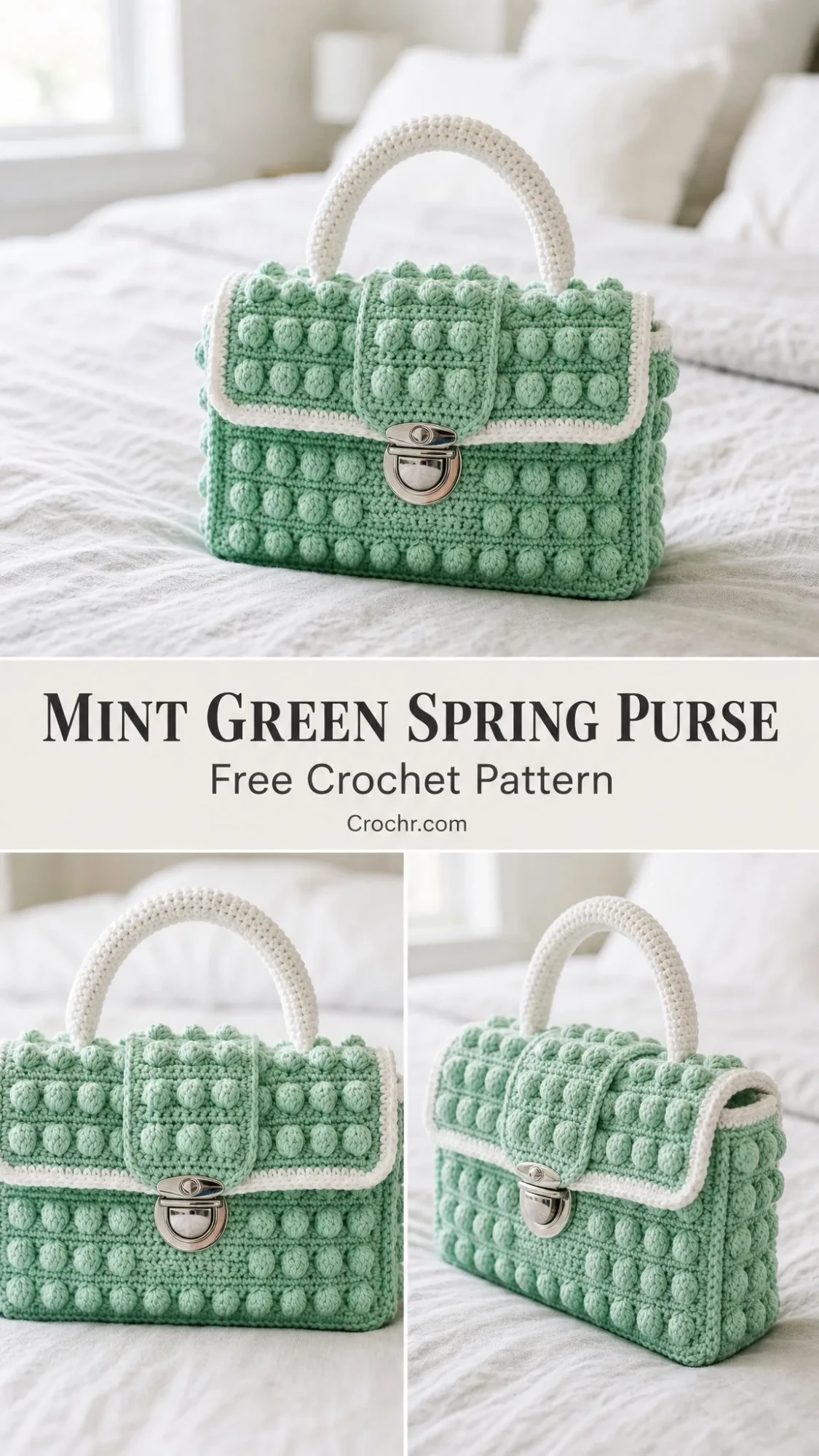 Mint Green Spring Purse Free Crochet Pattern