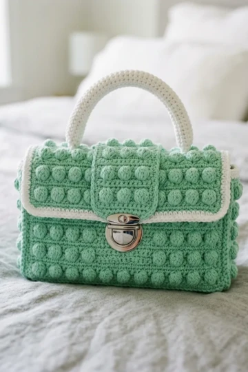 Mint Green Spring Purse Free Crochet Pattern