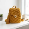 Mustard Yellow Backpack Free Crochet Pattern