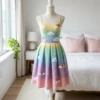 Pastel Rainbow Cloud Dress Free Crochet Pattern