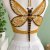Amber Dragonfly Open-Back Top Crochet Pattern