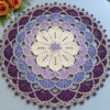 Amethyst Fan Lace Placemat Crochet Pattern