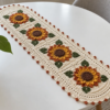 Autumn Copper Sunflower Runner Crochet Pattern