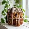 Autumn Harvest Granny Square Bag Free Crochet Pattern