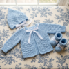 Baby Blue Heirloom Layette Free Crochet Pattern