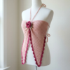 Berry Blush Butterfly Halter Top Free Crochet Pattern