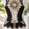 Black Dahlia Lace-Up Top Crochet Pattern