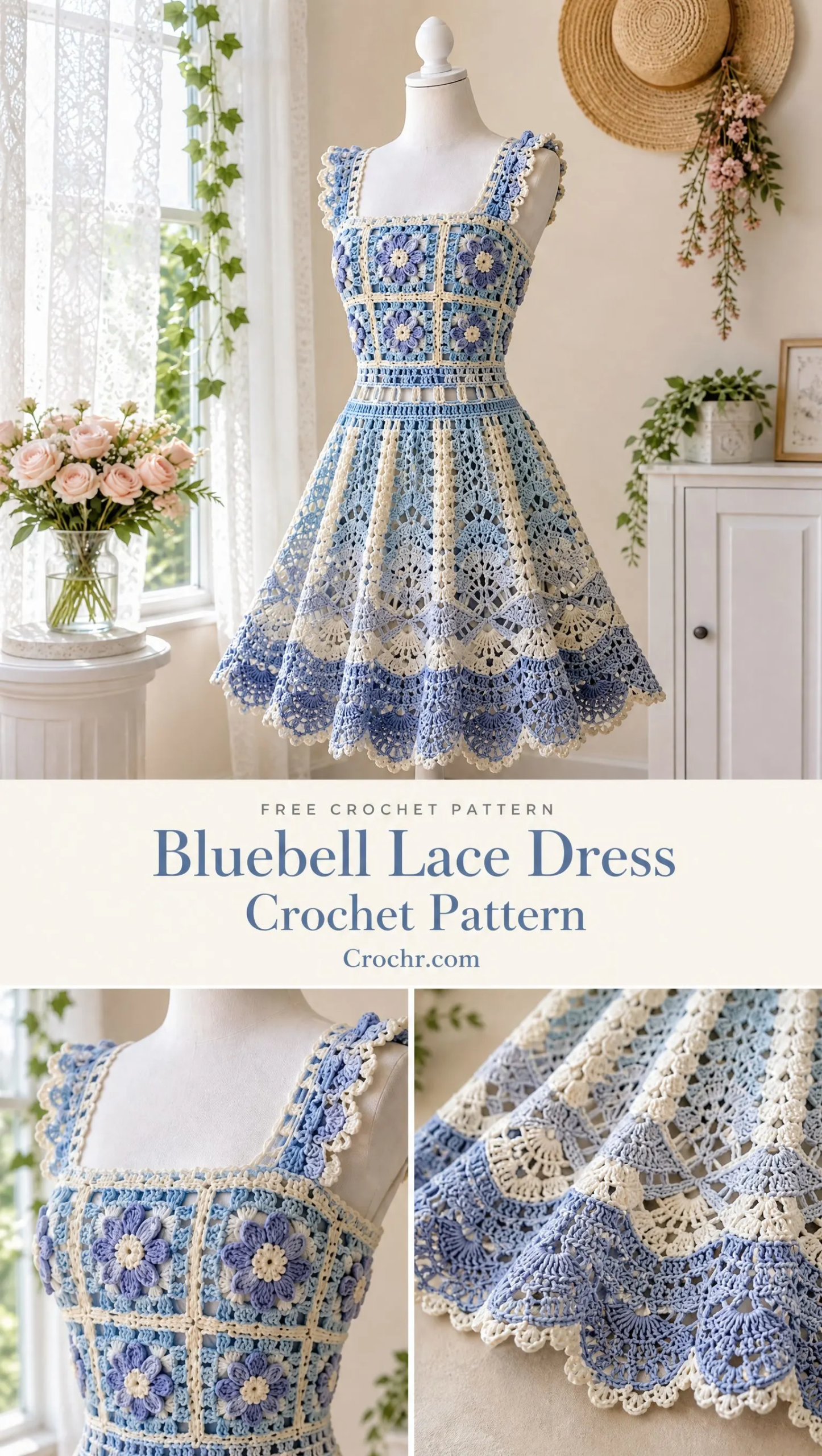 Bluebell Lace Dress Crochet Pattern