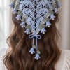 Bluebell Shell Lace Hair Kerchief Crochet Pattern