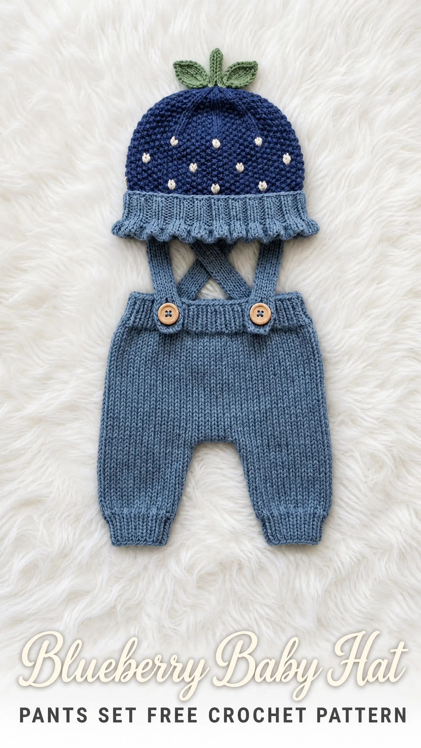 Blueberry Baby Hat and Pants Set Free Crochet Pattern