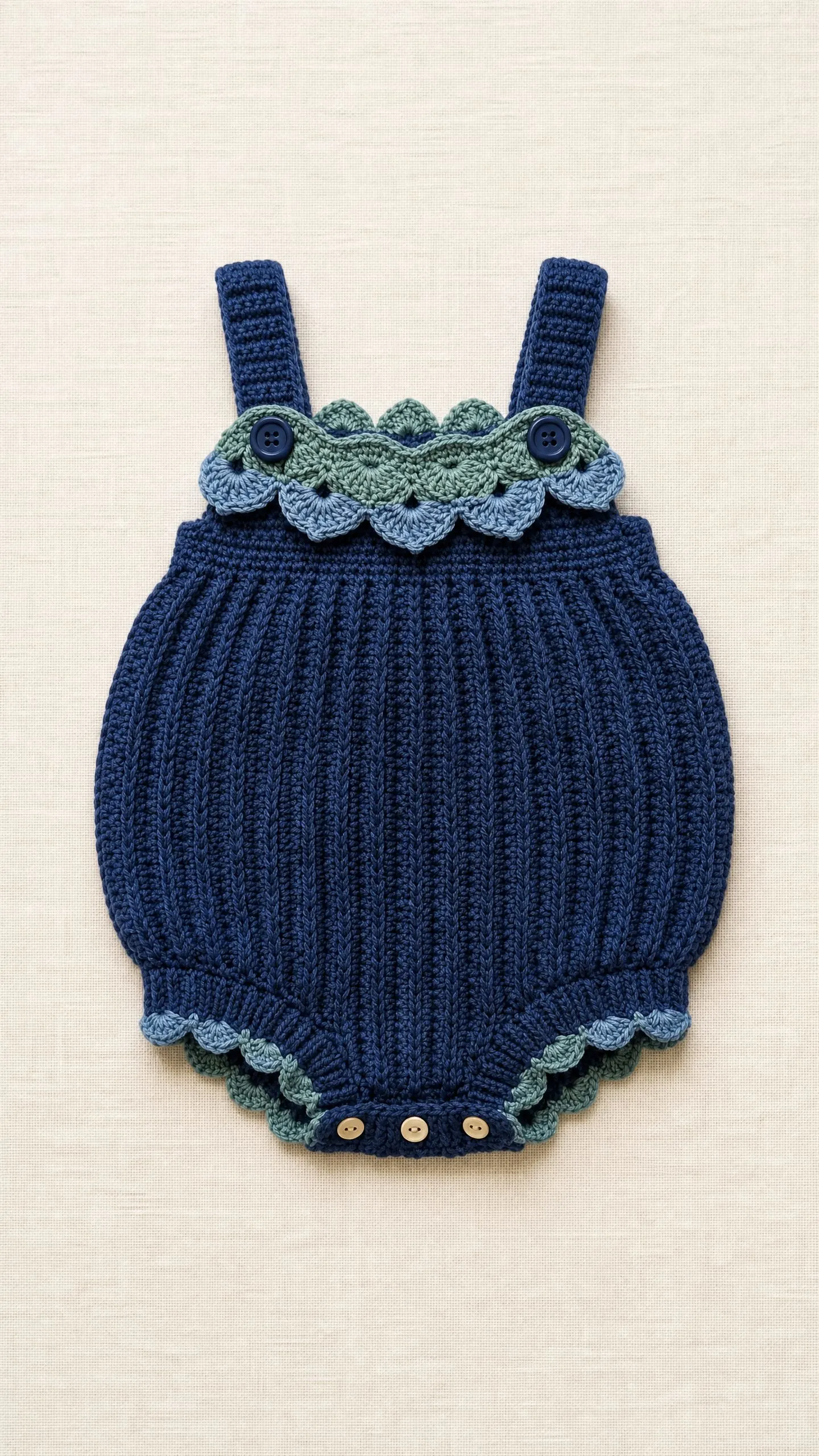 Blueberry Baby Romper Free Crochet Pattern