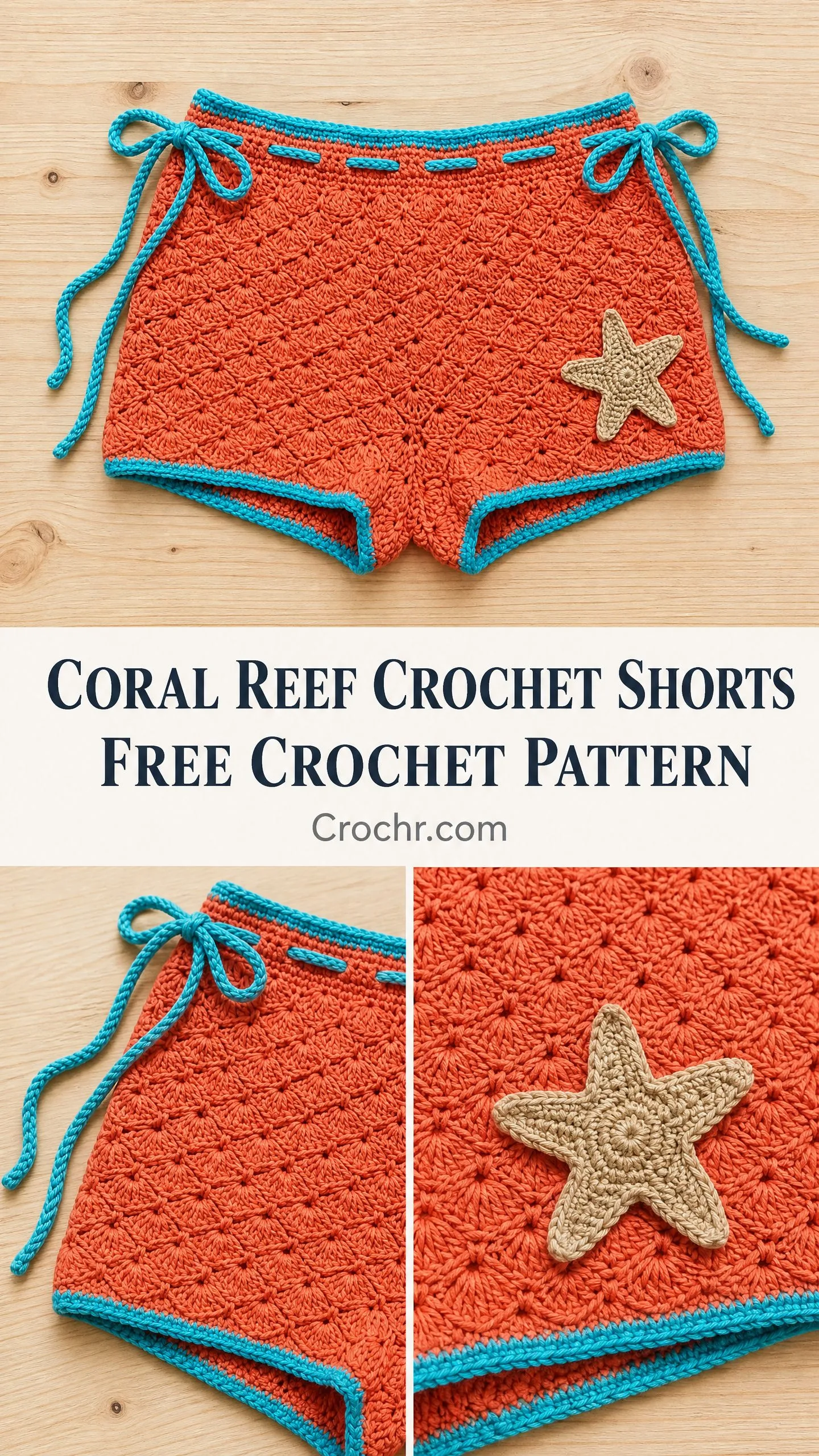 Coral Reef Crochet Shorts Free Crochet Pattern