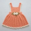 Coral Sunset Baby Dress Free Crochet Pattern