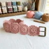 Dusty Rose Romantic Lace Belt Free Crochet Pattern