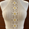 Ivory Daisy Halter Top Crochet Pattern