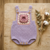 Lavender Rose Baby Romper Free Crochet Pattern