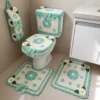 Mint Daisy Bathroom Set Free Crochet Pattern