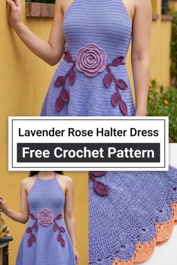 Mint Meadow Flower Baby Dress Crochet Pattern