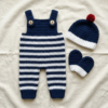 Ocean Blue Nautical Baby Romper Set Free Crochet Pattern