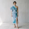 Ocean Blue Tropical Crochet Dress Free Pattern