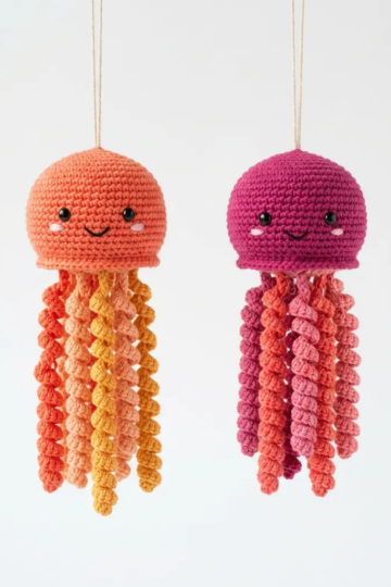 Ocean Sunset Jellyfish Free Crochet Pattern