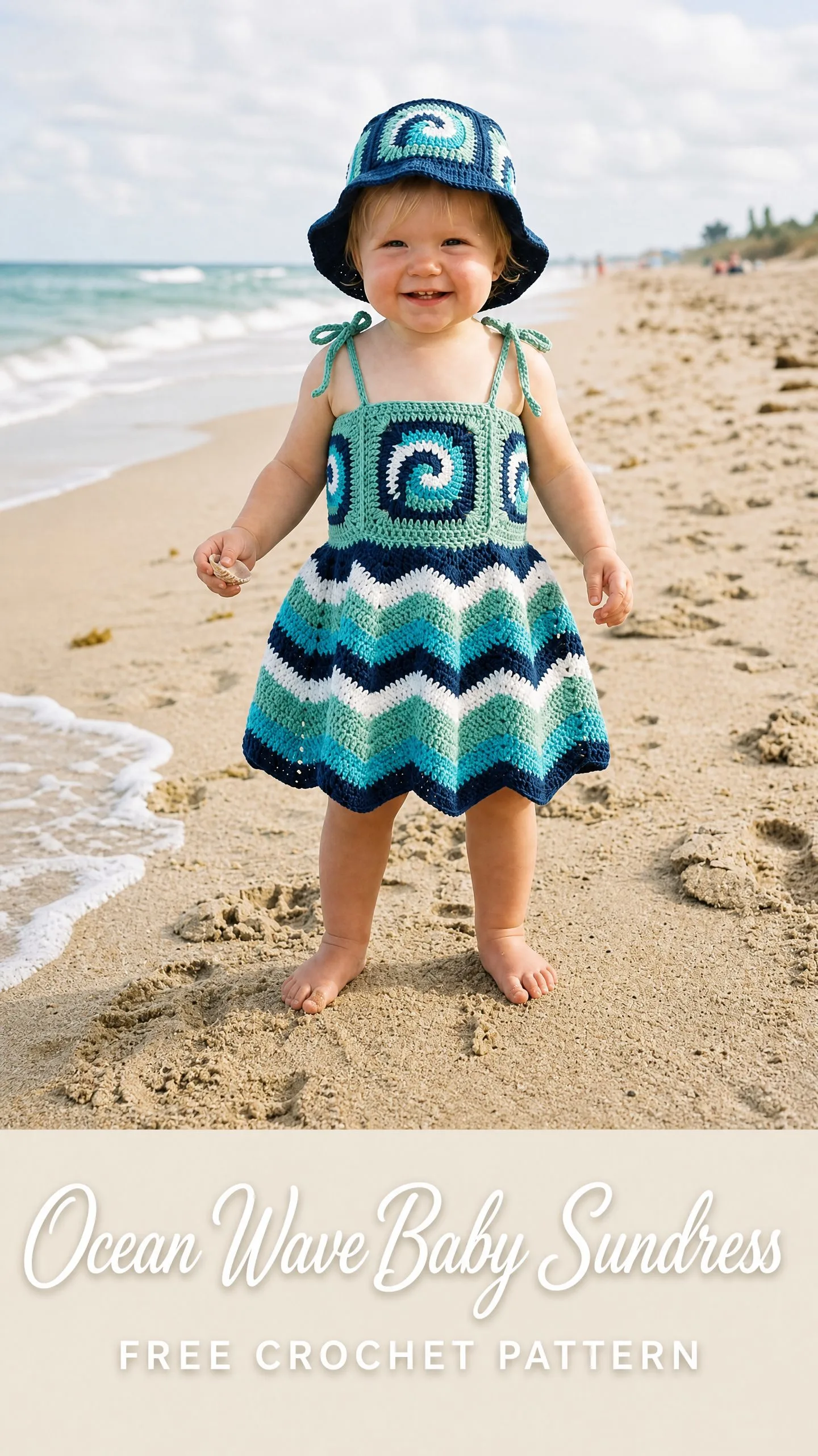 Ocean Wave Baby Sundress Free Crochet Pattern