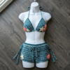 Ocean Wave Teal Bikini Set Free Crochet Pattern