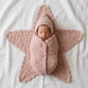 Pink Sparkle Starfish Swaddle Free Crochet Pattern