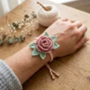 Rose Garden Bracelet Free Crochet Pattern
