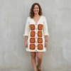 Rust Terracotta Autumn Granny Cardigan Free Crochet Pattern