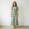 Sage Garden Granny Square Maxi Dress Free Crochet Pattern