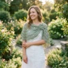 Sage Green Garden Wrap Free Crochet Pattern