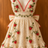 Strawberry Blossom Dress Crochet Pattern
