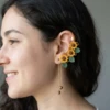 Sunflower Ear Climber Free Crochet Pattern