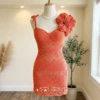 Sunset Coral Ruffle Dress Free Crochet Pattern