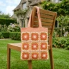 Sunset Glow Granny Square Tote Free Crochet Pattern
