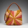 Sunset Glow Sunburst Hobo Bag Free Crochet Pattern