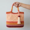 Sunset Gradient Granny Tote Bag Free Crochet Pattern